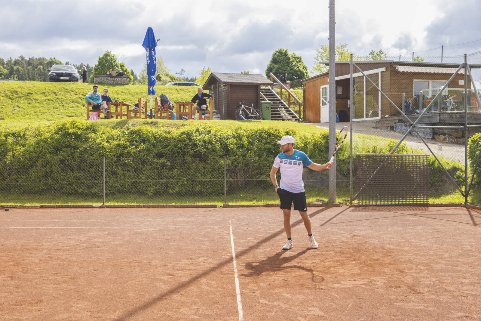 Tennisspieler im Spiel