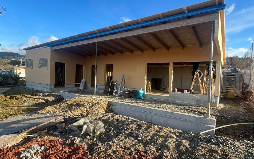 Der Bau des neuen Clubhauses schreitet voran!